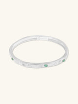 Keepsakes Aventurine Silver Bangle