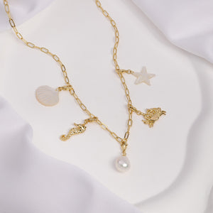Keepsakes Pearl Gold Necklace | Wanderlust + Co