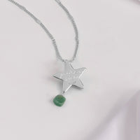 Starfish Aventurine Silver Necklace | Wanderlust + Co