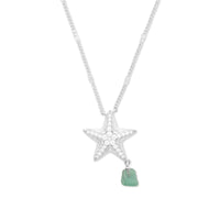 Starfish Aventurine Silver Necklace | Wanderlust + Co