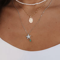 Starfish Aventurine Silver Necklace | Wanderlust + Co