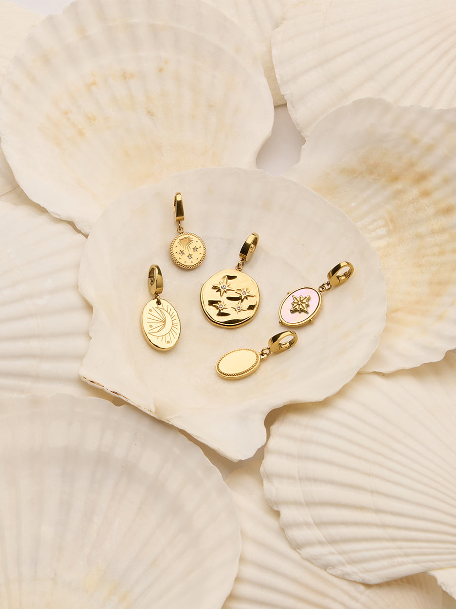 Vintage Oval Gold Charm | Wanderlust + Co