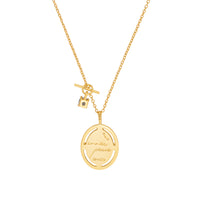 Talisman Dolphin Gold Mantra Necklace | Wanderlust + Co