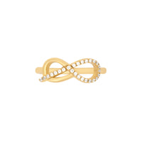 Knot Pave Gold Ring