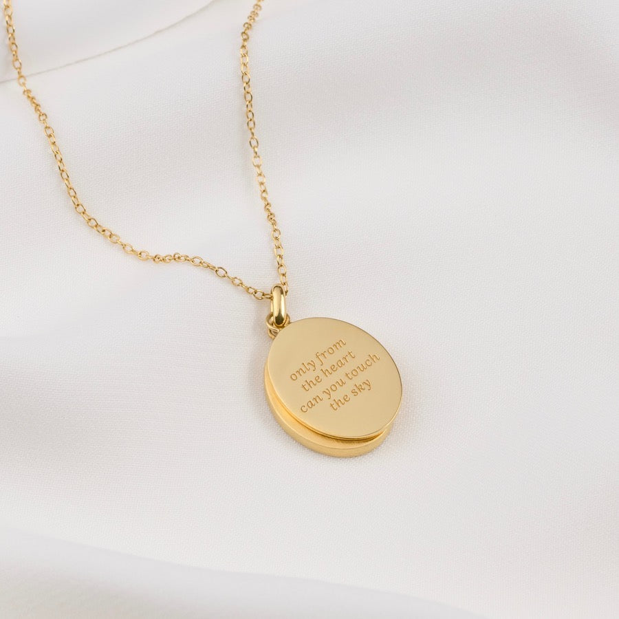 Only From The Heart 14K Gold Sterling Silver Locket Necklace ...