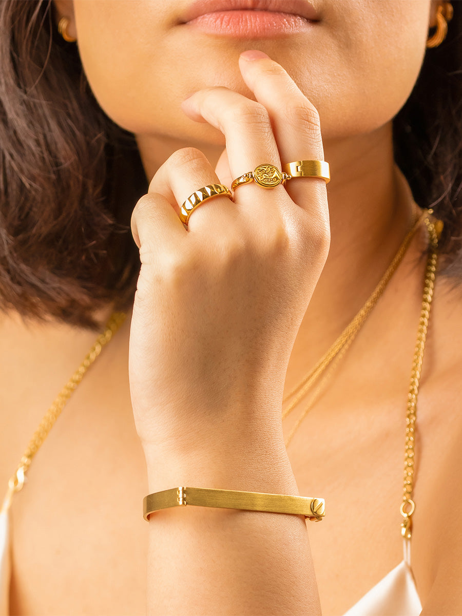 Heirloom 14K Gold Vermeil Locket Ring