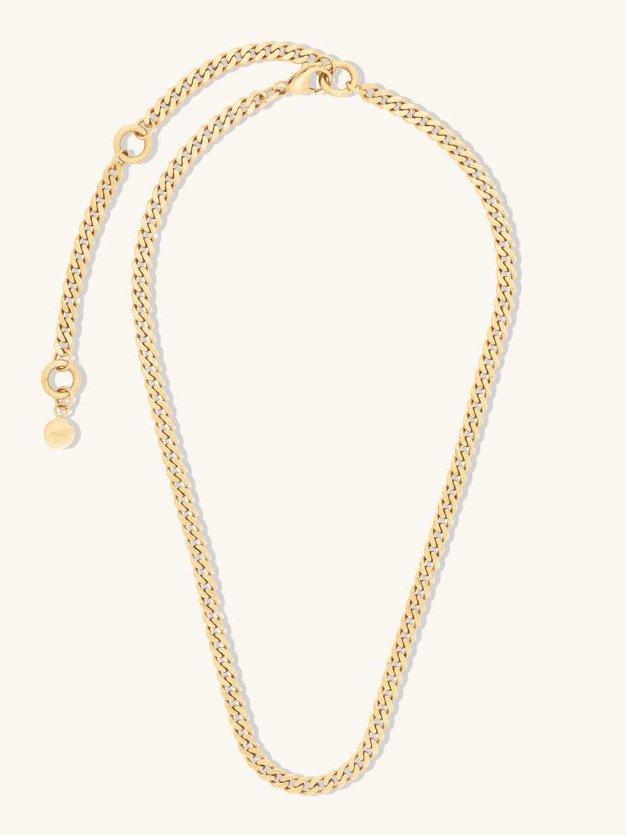 Chunky Curb Gold Chain Necklace | Wanderlust + Co