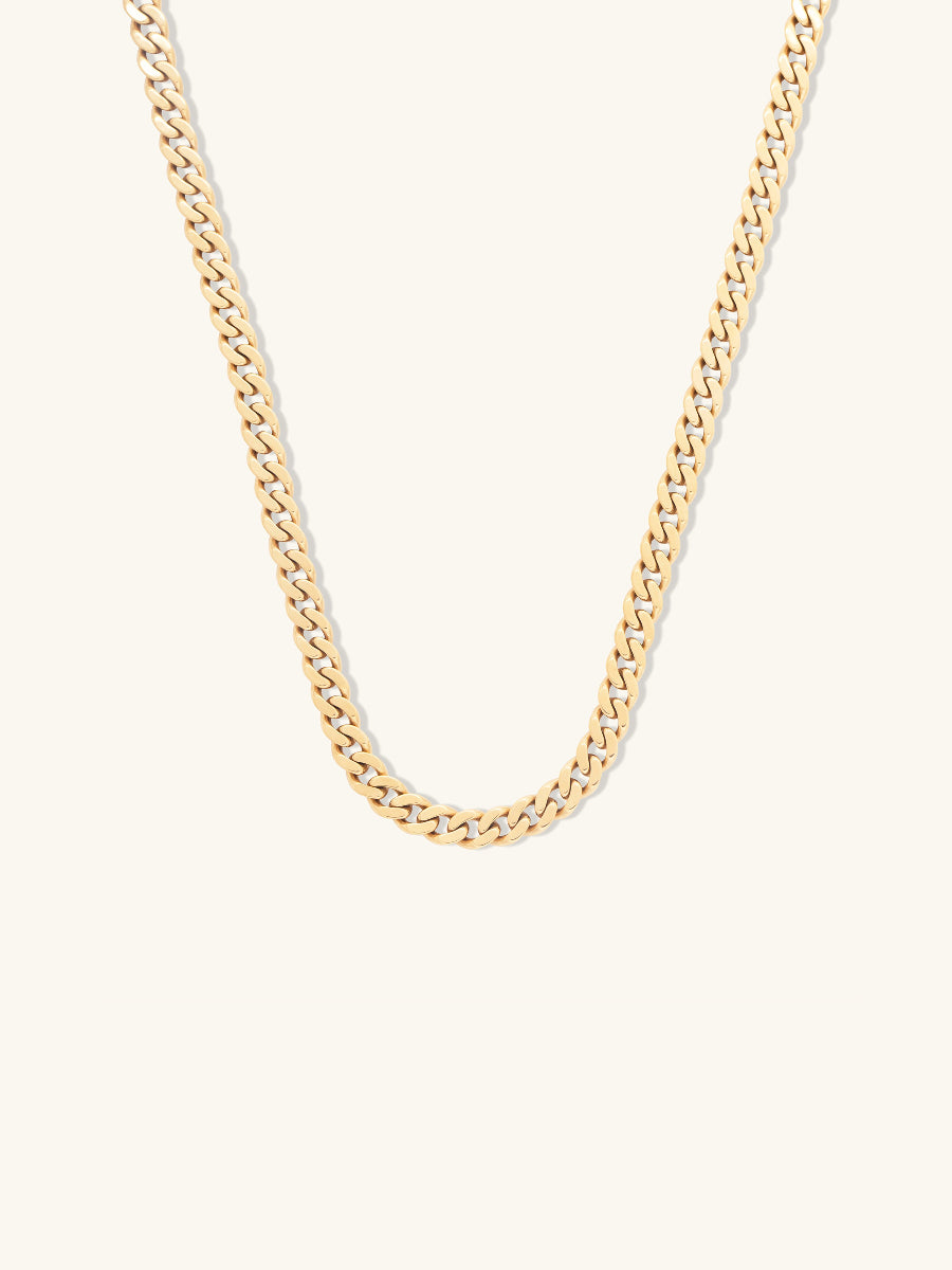 Chunky Curb Gold Chain Necklace | Wanderlust + Co