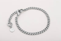 Chunky Curb Silver Chain Bracelet | Wanderlust + Co