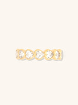 Heart Bezel 14K Gold Vermeil Ring | Wanderlust + Co