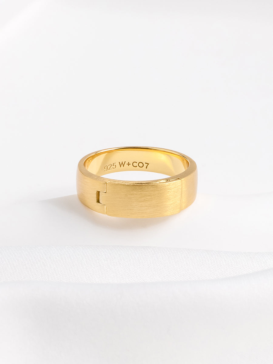 Heirloom 14K Gold Vermeil Locket Ring