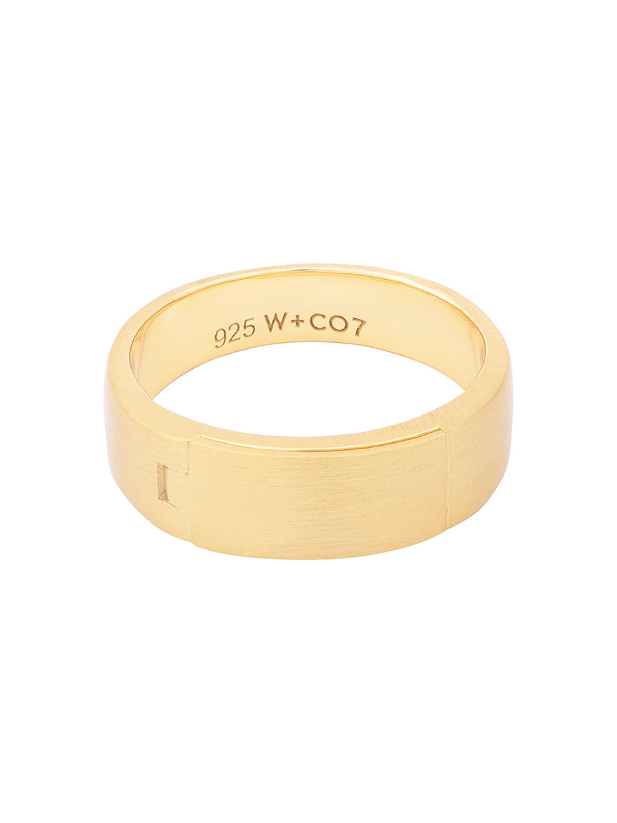 Heirloom 14K Gold Vermeil Locket Ring