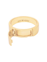 Heirloom 14K Gold Vermeil Locket Ring