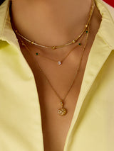 Pineapple Bun Gold Locket Charm | Wanderlust + Co