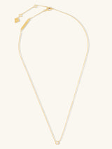 Brilliant Bezel 14K Gold Vermeil Necklace | Wanderlust + Co