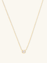 Brilliant Bezel 14K Gold Vermeil Necklace | Wanderlust + Co
