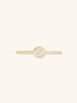 Brilliant Bezel 14K Gold Vermeil Ring | Wanderlust + Co