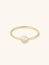 Brilliant Bezel 14K Gold Vermeil Ring | Wanderlust + Co