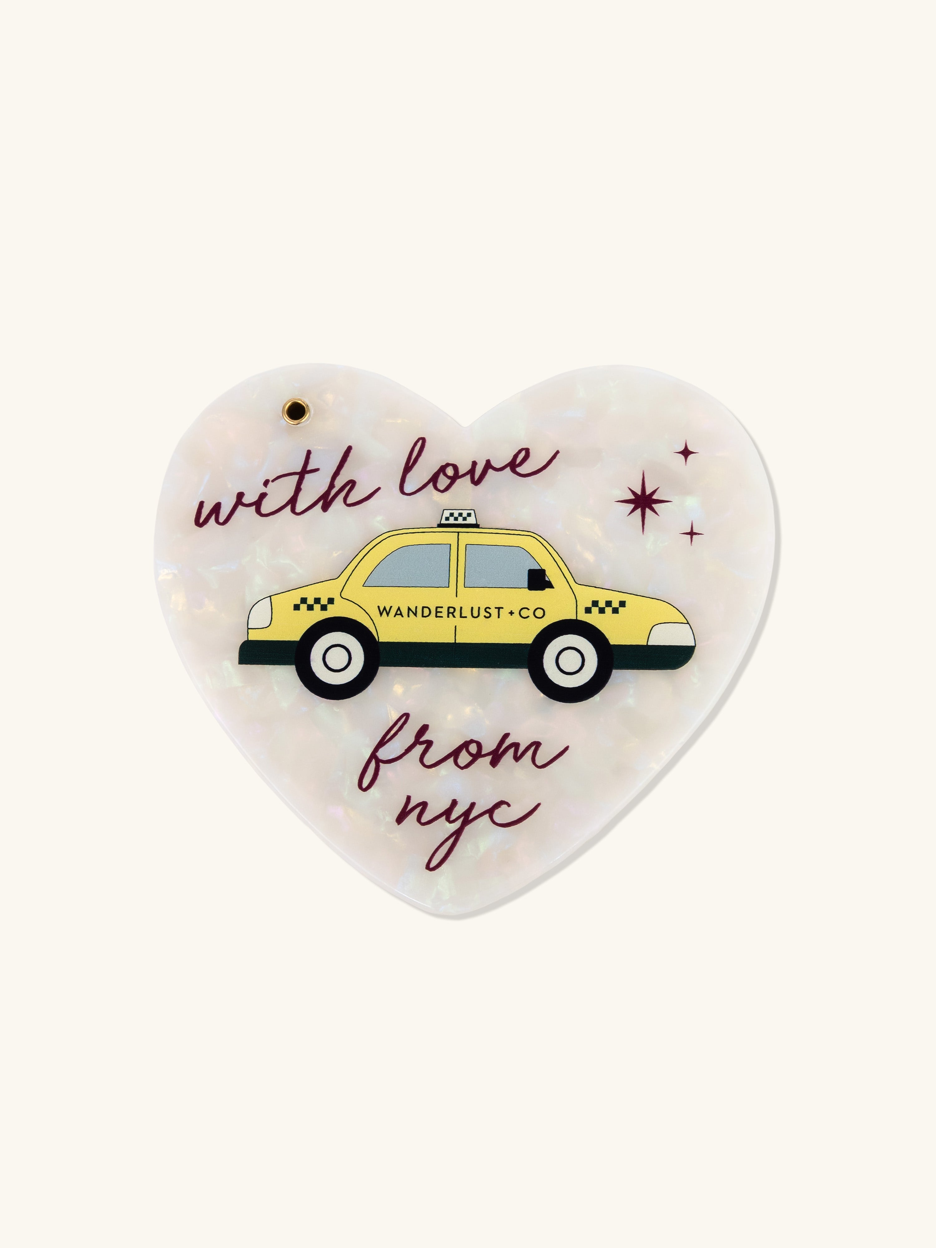 With Love From NYC Heart Mirror & Comb