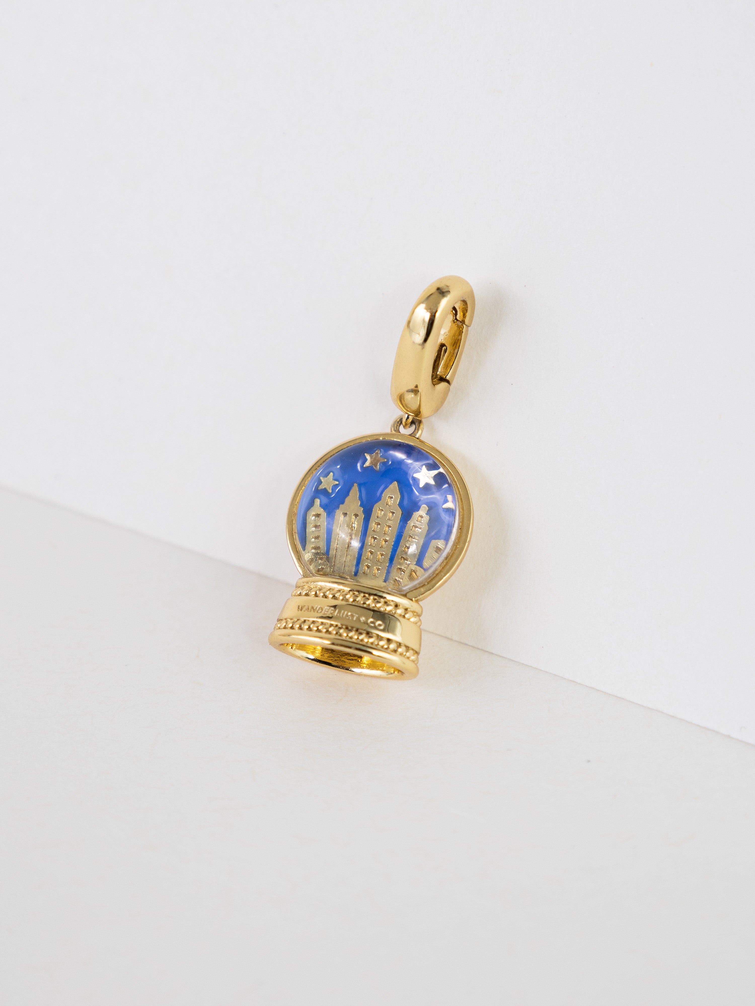 Manhattan Skyline Gold Charm