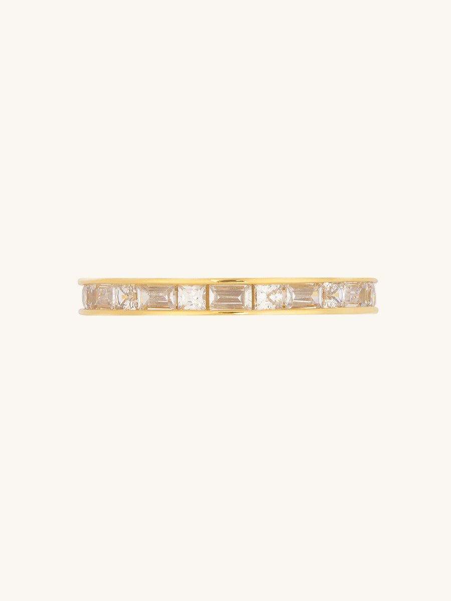 Classic Baguette 14K Gold Vermeil Ring