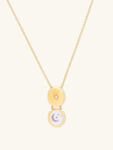 Falling Star Heirloom Gold Locket Necklace | Wanderlust + Co 