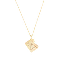 Moments Notebook Gold Necklace | Wanderlust + Co 