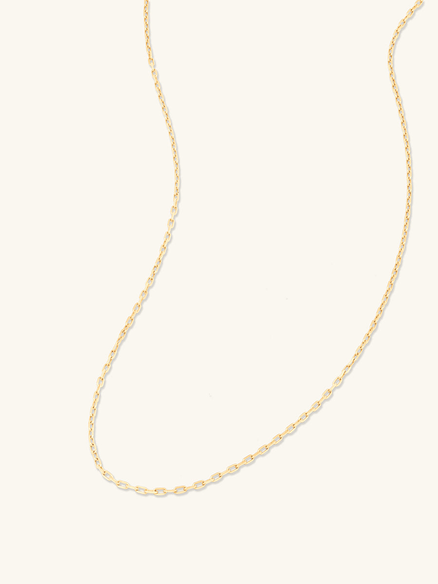 Nano Harper 14K Solid Gold Chain Necklace | Wanderlust + Co