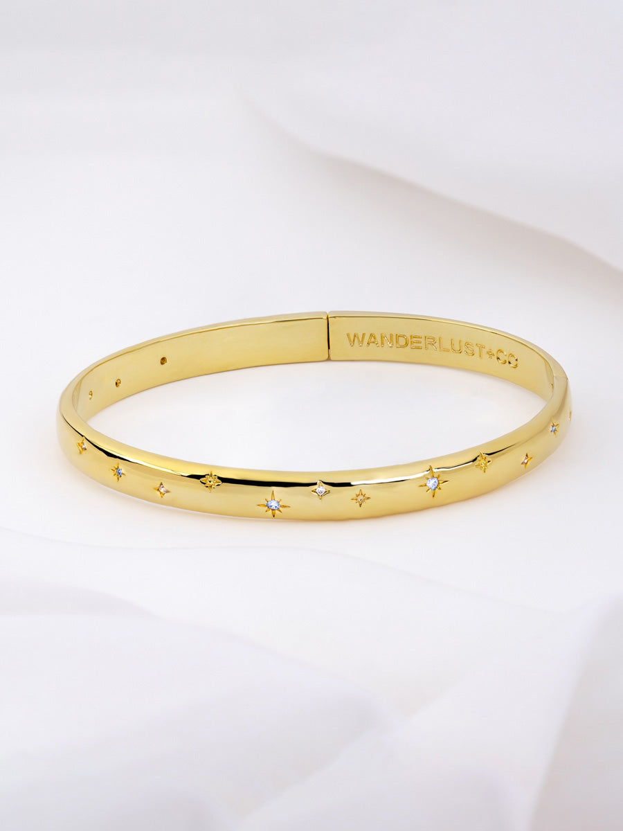 Midnight Hour Gold Bangle | Wanderlust + Co