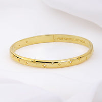 Midnight Hour Gold Bangle