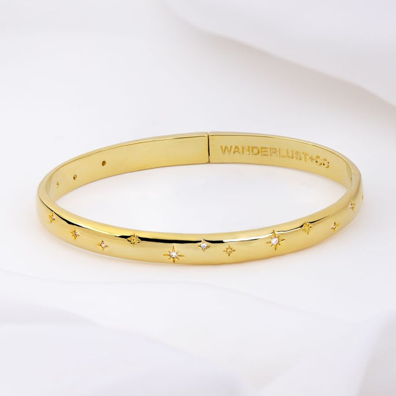 Midnight Hour Gold Bangle Wanderlust Co