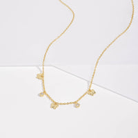 Flutter Charm Gold Necklace