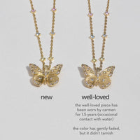 Butterfly Rainbow & Gold Necklace | Wanderlust + Co