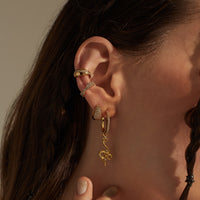 Charmed Snake Gold Earrings | Wanderlust + Co 