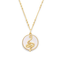 Charmed Snake Gold Necklace | Wanderlust + Co 