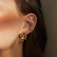 In Bloom Gold Stud Earrings | Wanderlust + Co 