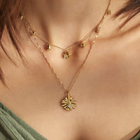 In Bloom Tulips Gold Necklace | Wanderlust + Co 