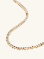 Pave 14K Gold Vermeil Tennis Necklace