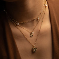 Pocketful Pearl Gold Necklace | Wanderlust + Co