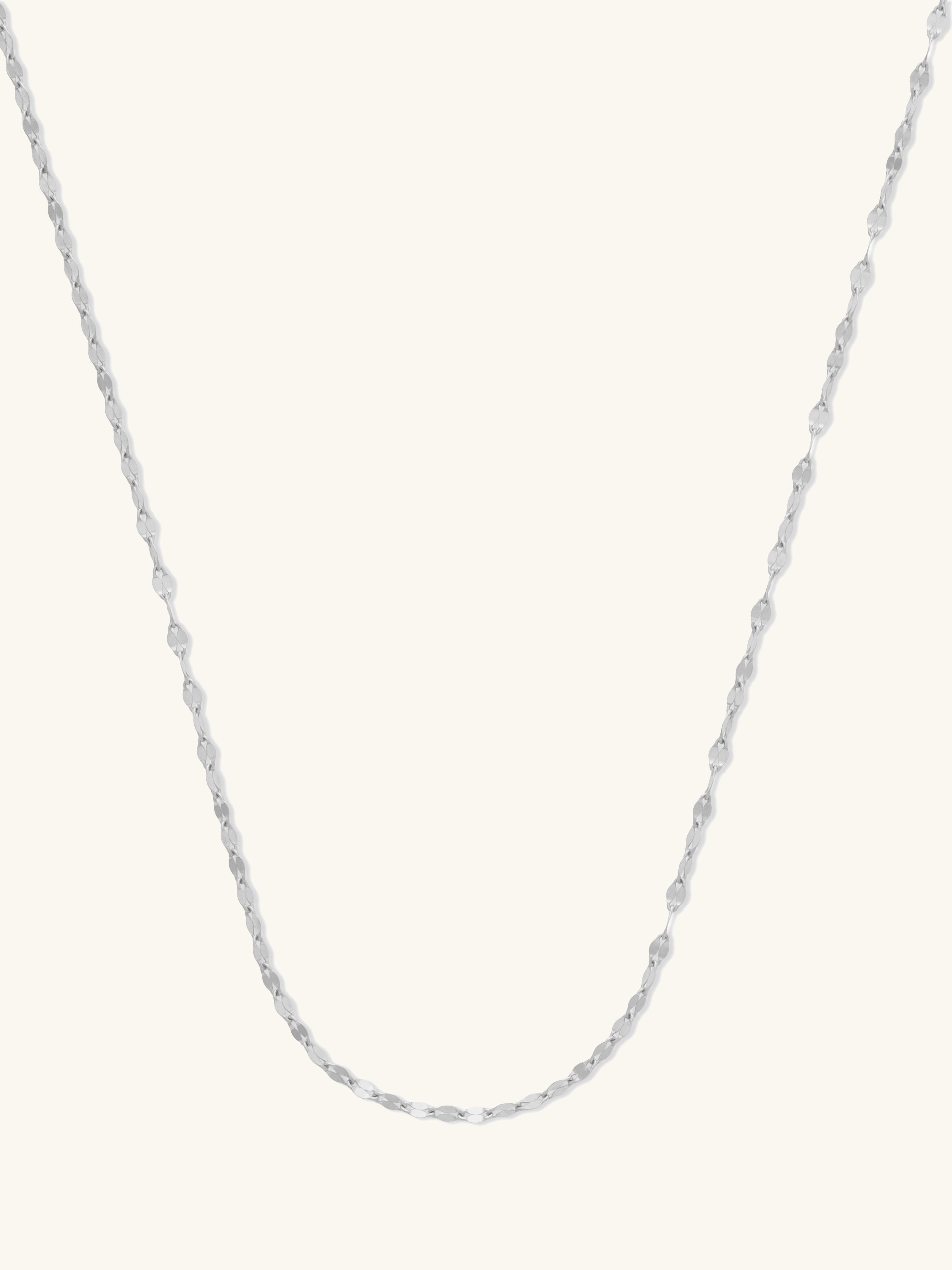 Petal 14K White Gold Chain Necklace