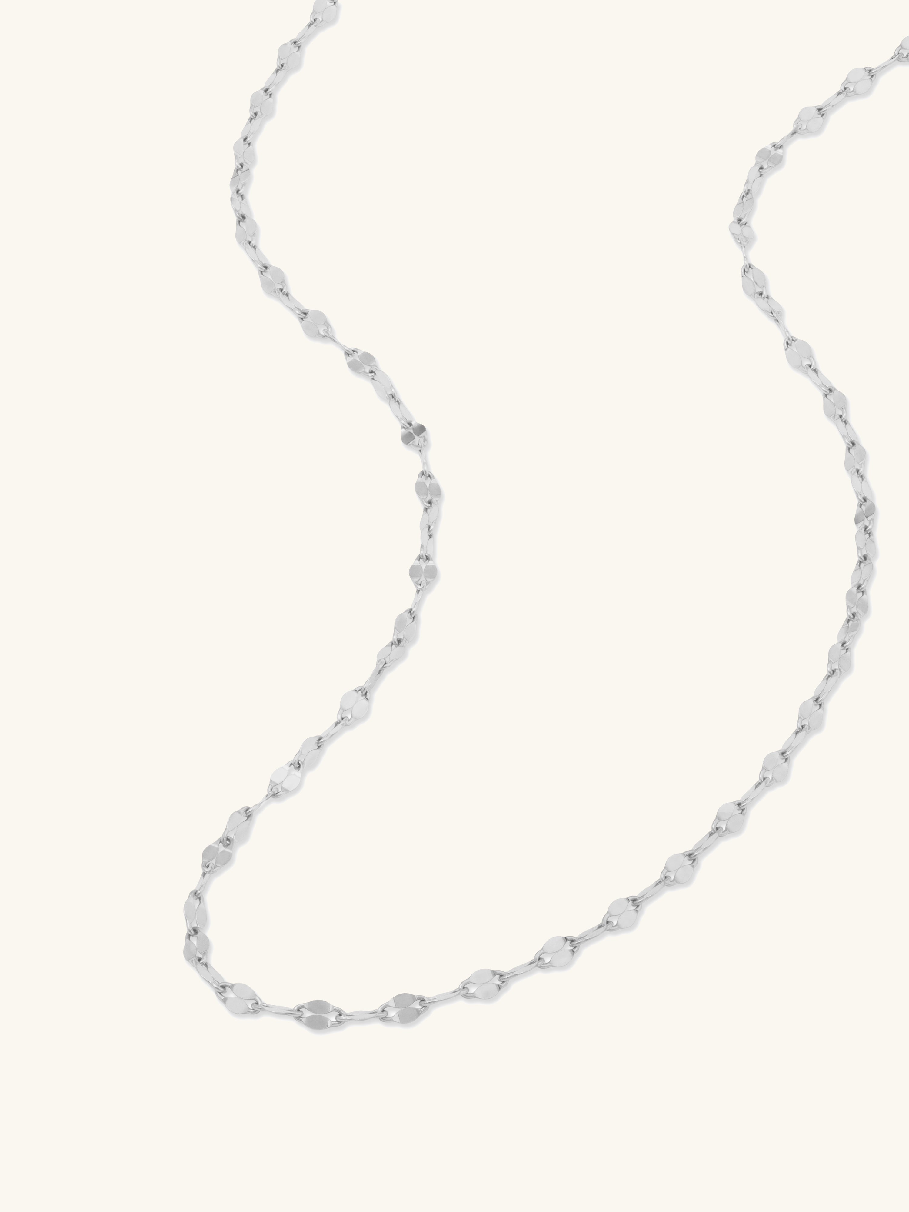 Petal 14K White Gold Chain Necklace