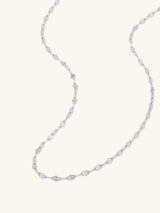 Petal 14K White Gold Chain Necklace