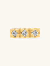 Petite Bar Diamond 14K Solid Gold Flat Back Earring | Wanderlust + Co