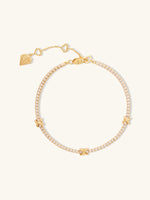 Pave 14K Gold Vermeil Petite Tennis Bracelet