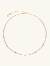 Pave 14K Gold Vermeil Petite Tennis Necklace | Wanderlust + Co