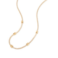 Pave 14K Gold Vermeil Petite Tennis Necklace | Wanderlust + Co