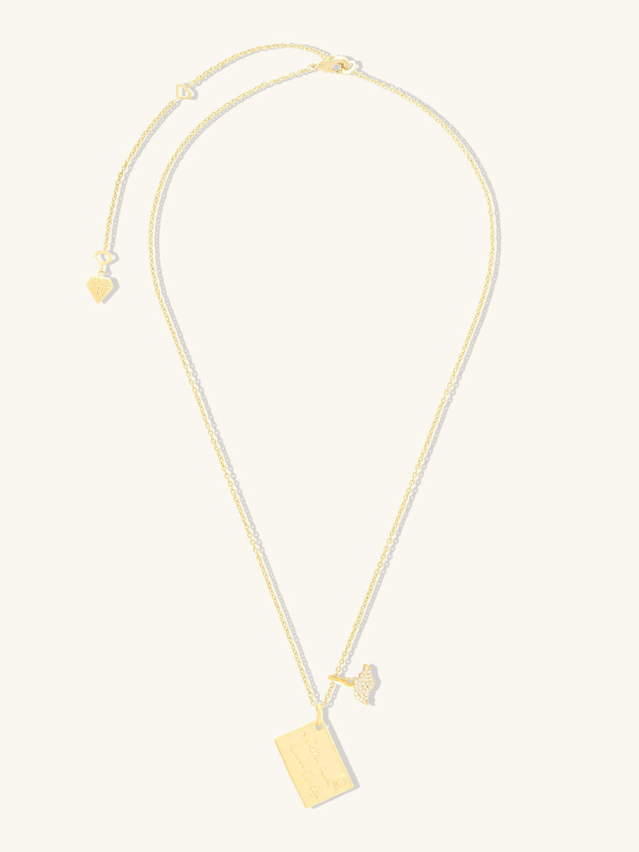 A Letter From Lion City Gold Necklace | Wanderlust + Co