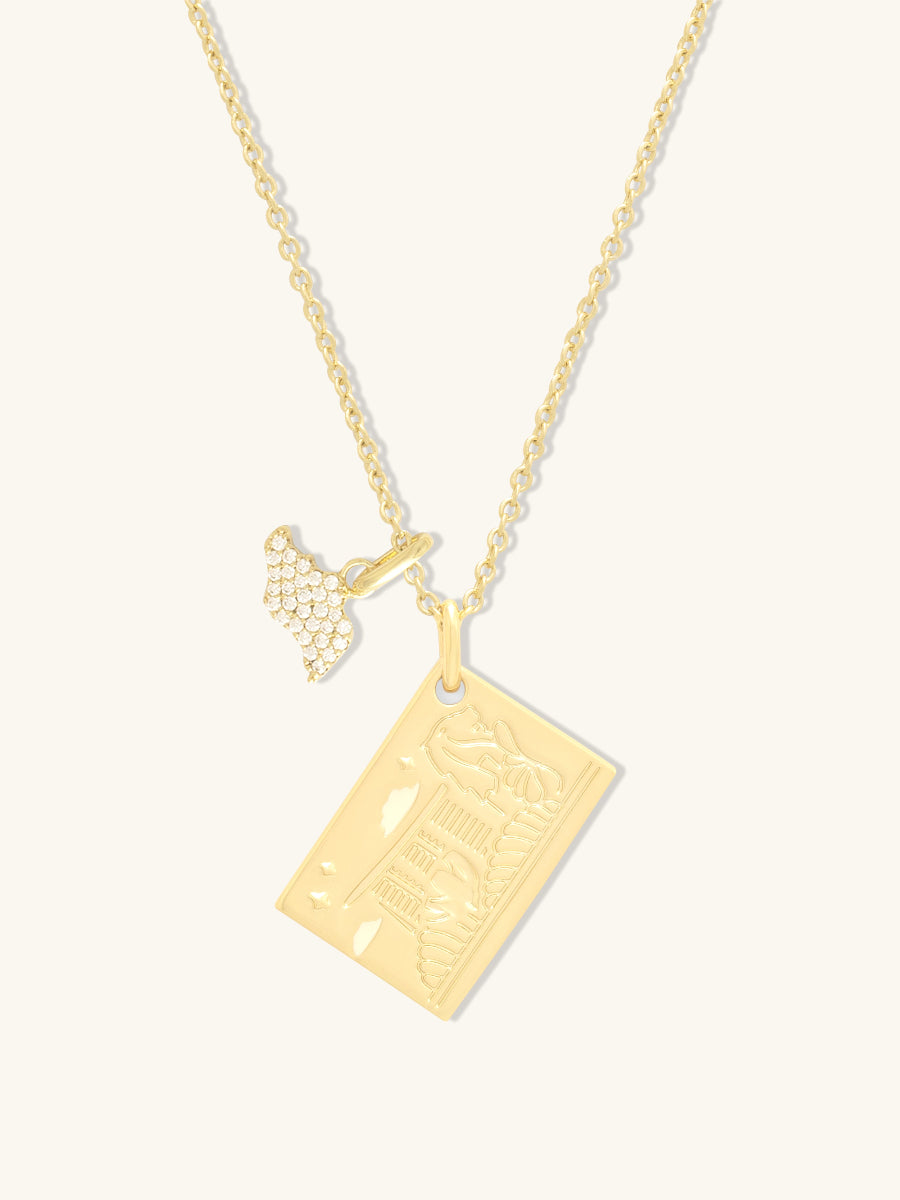 A Letter From Lion City Gold Necklace | Wanderlust + Co