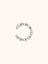 Heart Bezel Silver 9mm Ear Cuff