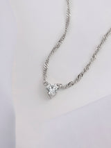 Heart Silver Necklace | Wanderlust + Co